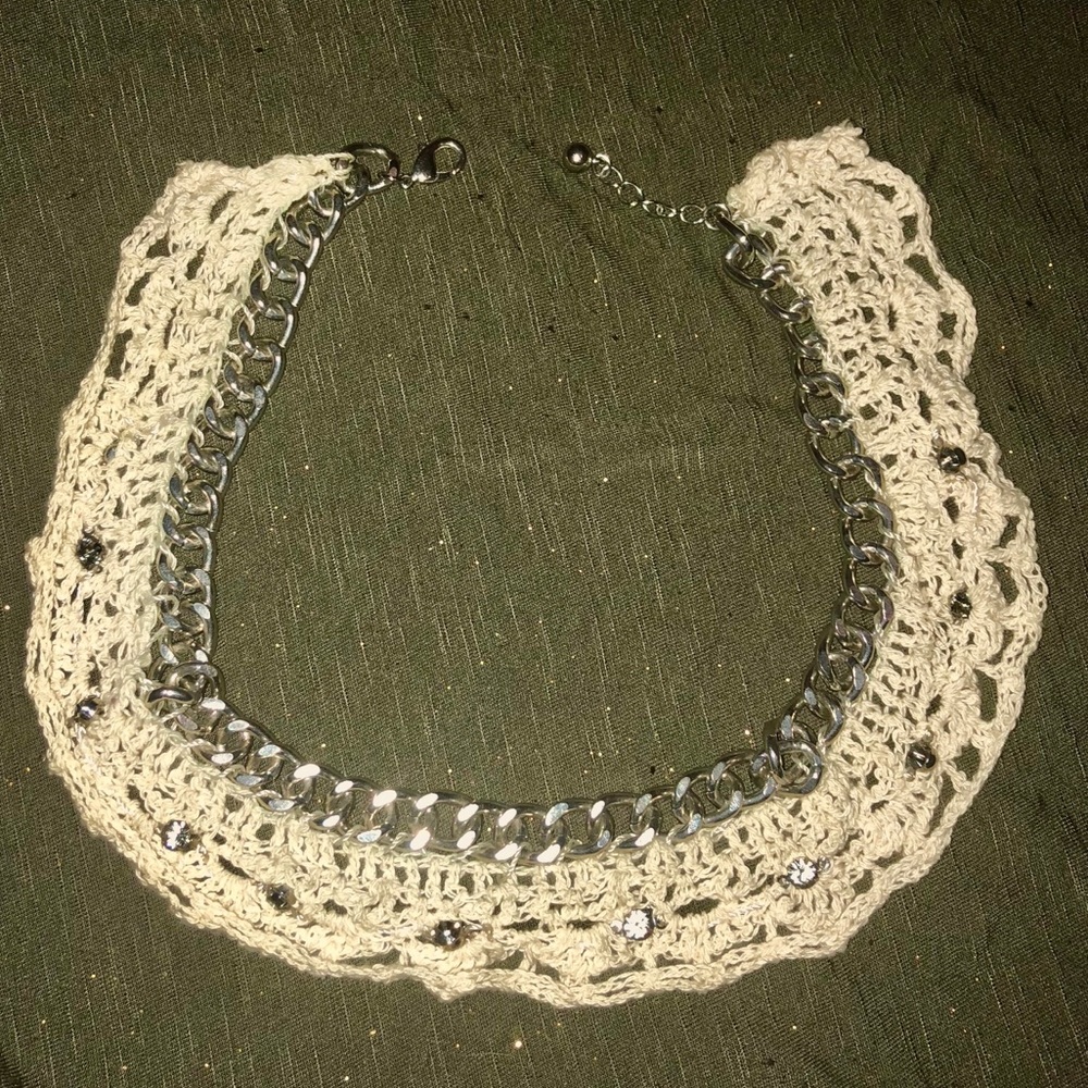 ✨Crochet Chain Choker with Rhinestones✨